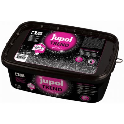 JUB JUPOL Trend glitter - dekoratívny náter s trblietkami - transparentny - 2,5 l