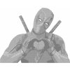 ZUTY Bodkovanie - DEADPOOL UKAZUJE SRDIEČKO Rámovanie: bez rámu a bez vypnutia plátna, Rozmer: 80x100 cm