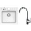 Alveus SET A476 Arctic 11 / Chróm SETA476 - Drez Granitový Niagara 20 - 465x465mm, vanička 380x320x180mm, Arctic11 + bateria Tonia, Chróm