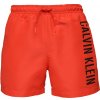 Pánske plavky Calvin Klein, MEDIUM DRAWSTRING červená,čierna M