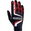 Sparco Hypergrip+ Sim Racing gamingové rukavice, farba čierno-červená, veľkosť 8
