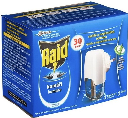 Raid Elektrický odparovač s tekutou náplňou 30 nocí 21ml