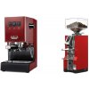 Gaggia New Classic E24, red + Eureka Mignon Libra, CR ferrari red