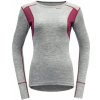 Devold Hiking Shirt Woman - Grey/Melange/Beetroot L