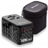 Univerzální cestovní adaptér UTA-10, 2xUSB-C PD 140W /1xUSBC PD 18W/1xUSB-A PD 18W černá Verbatim
