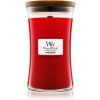 Woodwick Pomegranate - Granátové jablko vonná sviečka s dreveným knôtom a viečkom sklo veľká 609,5 g