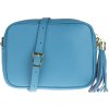 NovaKabelka.sk Bala Azzura kožená talianska crossbody kabelka modrá
