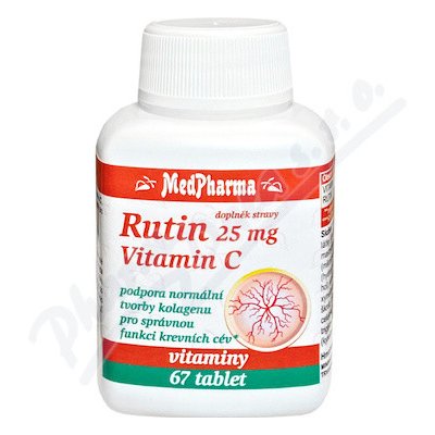 MedPharma Rutin 25mg+vitamin C tbl.67