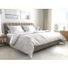 Textilomanie Hotelové obliečky atlas grádl biele - 25x5 mm prúžok 70 x 90 + 140 x 200 cm