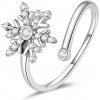 Olivie Strieborný prsteň SNEHOVÁ VLOČKA 5743 Ag 925; ≤1,7 g.