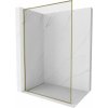 Mexen Kioto-XF L sprchová stena Walk-in s rámom 70 x 202 cm, transparentná 10 mm, zlatá - 800-070-174-50-00-XF