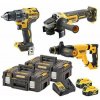DeWALT DCK327P2T Aku bezuhlíková 3dílná sada XR 18 V (2× 5,0 Ah, kufr TSTAK)