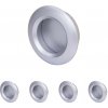 Walteco Nábytková úchytka, priemer 40/51mm, plast, strieborná Množstvo: 5 ks , 7106BP1