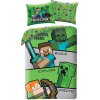 Súprava obliečok Halantex zelená 140x200 cm, 2-dielna, Minecraft