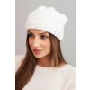 Kesi Dámska zimná čiapka z hrubým pleteným vrkočom K481 biela biela One size Kesi 5907302908513