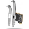 AXAGON PCEE-GRF, PCIe síťová karta - 1x Gigabit Ethernet port (RJ-45), Realtek, vč. LP Axagon