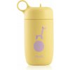 Equa Kids fľaša na vodu z nehrdzavejúcej ocele Giraffe 400 ml