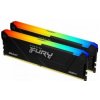 Kingston Fury Beast RGB 16GB [2x8GB 3200MHz DDR4 CL16 DIMM] KF432C16BB2AK2/16