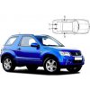 Slnečné clony na okná - SUZUKI Grand Vitara 3dv. (2005-2015) - Komplet sada
