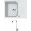 Franke UBG 611-62 biela ľad s excentrom + Franke FP 9000.031 chróm