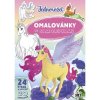 Omalovánky A4 se samolepkami Jednorožci