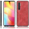 Kožený kryt na Xiaomi Mi Note 10 Lite - Červená