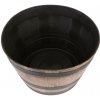 Kvetináč Strend Pro Woodeff 52x32 cm, zlatý, efekt dreva, barel