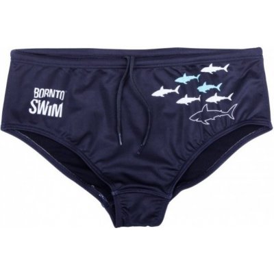 BornToSwim Sharks Brief Black