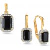 iZlato Forever Zlatá súprava s čiernym achátom a diamantmi 0.190 ct IZBR895SHR