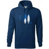 Paddleboard set - Mikina pánska Cape s kapucňou - 3XL ( Polnočná modrá )