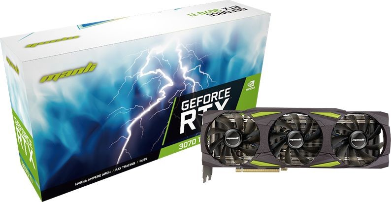 Manli GeForce RTX 3070 Ti (LHR) 8GB GDDR6 M-NRTX3070TI/6RGHPPPV2-M3514