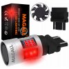 LED ŽIAROVKA P27/7W 3157 CANBUS MAGALL FAN-CAN SILNÉ ČERVENÉ ZLIATINY 12V