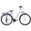 Fuzlu Trekingový bicykel Dámsky Escape Bielo-červený 28