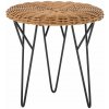 Okrúhly odkladací stolík z umelého ratanu ø 46 cm Roccas – Bloomingville