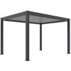 Gutroof ELEGANCE AUTOMATIC 3x4 automatická pergola s LED osvetlením antracit/svetlosivá
