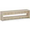 Šatníková lavica s policou na topánky, zosilnená, 1500 mm, dub prírodný