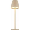 Globo Lighting Vannie stolová lampa 1x3 W biela-piesková 58438S