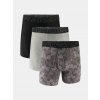 Pánske boxerky Under Armour M UA Perf Tech Nov 6in - 3pk - Steel Veľkosť: XL
