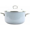 BELIS Belis Smaltovaný hrnec Premium bledě modrý 24 cm, 5,5 l