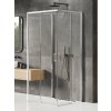 New Trendy Prime sprchovací kút 100x70 cm štvorcová chromová lesklé/priehľadné sklo K-1522