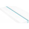 Matrace 100 x 200 cm 7 zón PU pěna 10 cm H2 H3 Bílá 282805