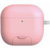 AppleKing obal s výklopným stojanom a karabínou pre AirPods 4 - ružový - možnosť vrátiť tovar ZADARMO do 30tich dní