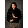 Max Original Leather Dámsky kožuch líška RAINETTE short black (2XL 54-56) - Čierna - 2XL