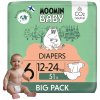 Plienky Moomin Baby Muminové dieťa Veľkosť 6 51 ks