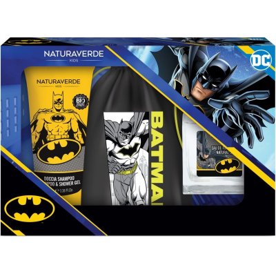 DC Comics Batman šampón a sprchový gél pre deti 100 ml + toaletná voda pre deti 50 ml + detský batoh