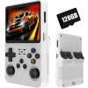 Prenosná konzola Retro R36S 128 GB biela