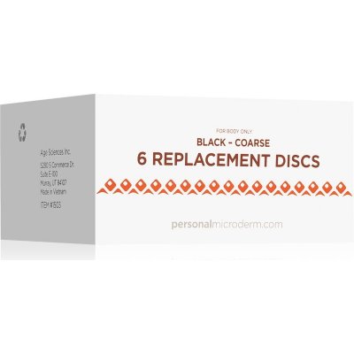 PMD Beauty Replacement Discs Black Coarse náhradné mikrodermabrazívne disky 6 ks