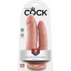 King Cock Double Penetrator realistické dvojité dildo prírodné