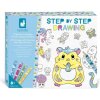 Janod Step by step Kreatívna sada Kreslenie krok za krokom s fixkami od 6 rokov