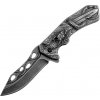 TFT vreckový nôž s klipom Dragon 4107E6 Black 23cm